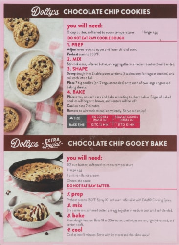 Duncan Hines® Dolly Parton's Chocolate Chip Cookie Mix Perspective: back
