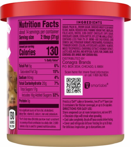 Duncan Hines® EPIC Cookie Dough Frosting Perspective: back