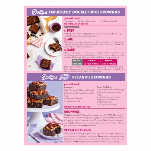 Duncan Hines® Dolly Parton's Fabulously Fudgy Brownie Mix Perspective: back