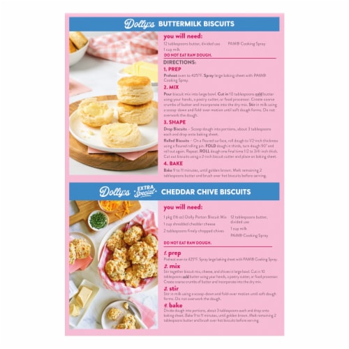 Duncan Hines Dolly Parton's Buttermilk Biscuit Mix Perspective: back