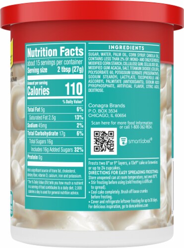 Duncan Hines® Whipped Fluffy White Frosting, 14 oz