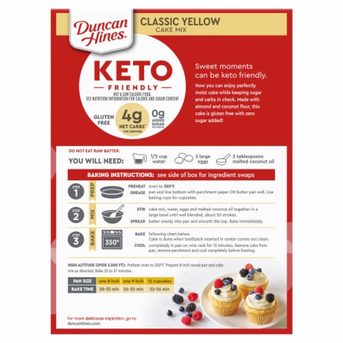 Duncan Hines® Keto Friendly Classic Yellow Cake Mix, 10.6 oz - Smith’s ...