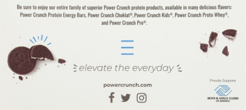 Power Crunch® Cookies and Creme Protein Energy Bar Perspective: back