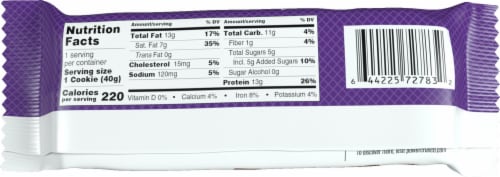 Power Crunch® Triple Chocolate Protein Energy Bar Perspective: back