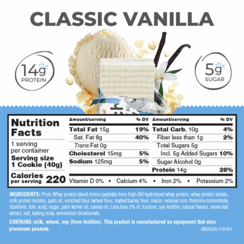 Power Crunch Vanilla Protein Energy Bars Perspective: back