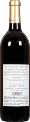Becker Vineyards Claret Perspective: back
