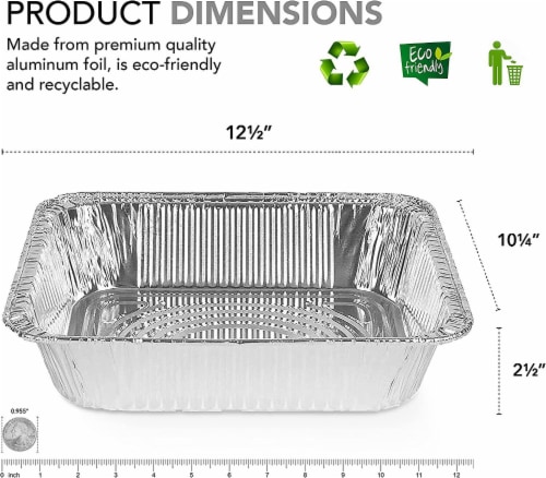 Stock Your Home Disposable Aluminum Pans 9x13 - Pack of 30, 30 pack - Fry's  Food Stores