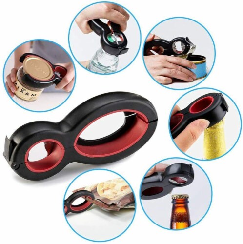 Kitcheniva 6 in 1 Bottle Can and Jar Grip Opener Set of 2 Perspective: back