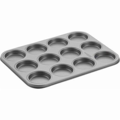 GoodCook Premium Nonstick Steel 12-Cup Mini Muffin Pan, Gray