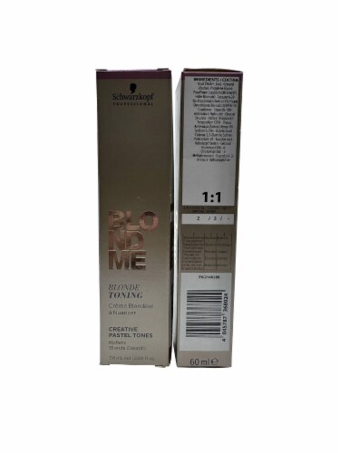 Schwarzkopf BlondeMe Blonde Toning Creative Pastel Tones Sand 2.02 OZ Set of 2 Perspective: back