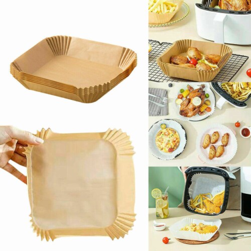 Kitcheniva Disposable Paper Air Fryer Liners 200 Pcs Perspective: back