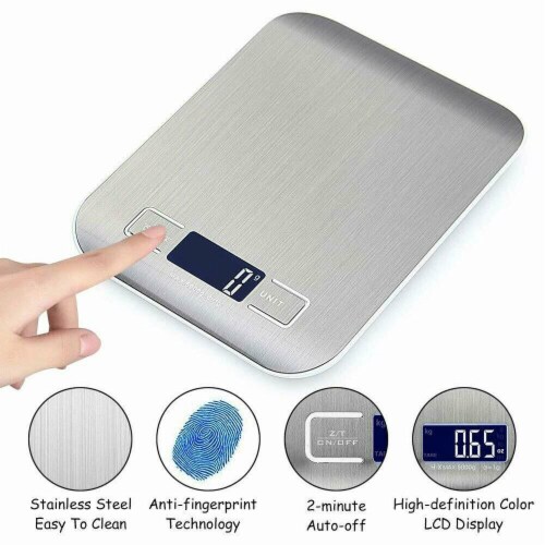 Kitchen Scale, 5kg/11lb Stainless Steel Digital Scale, Food Scale,  Waterproof Gram Scale, 1 - Foods Co.