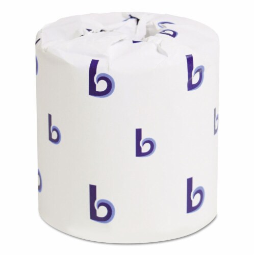 Boardwalk 2-Ply Toilet Tissue 500 Sheets/Roll 96 Rolls/Carton Perspective: back