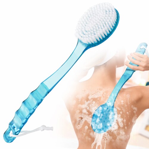 Kitcheniva Long Handle Bath Body Brush Soft Back - Blue, 1 pc - Fry's Food  Stores