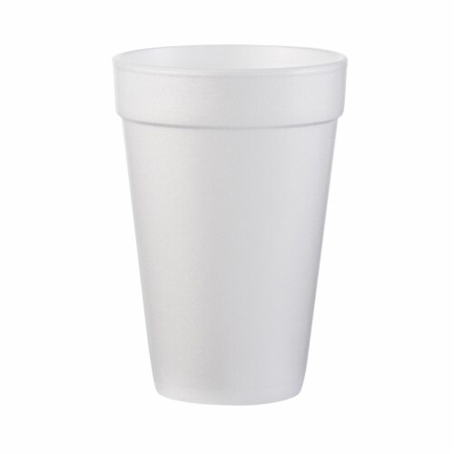 Dart Disposable Styrofoam Drinking Cup 16 OZ - Pack of 25 Perspective: back