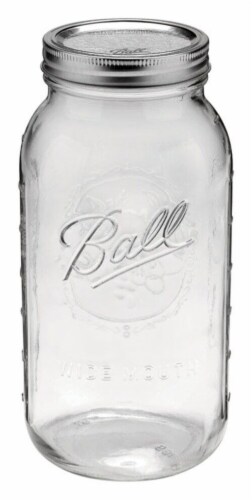 Ball Glass Wide Mouth Mason Jar 64oz - 6 Pack Perspective: back