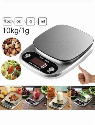 Kitcheniva Food Scale Capacity 22 Lbs. Perspective: back