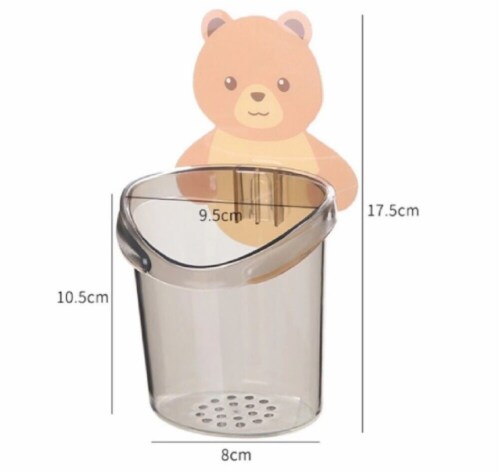 Kitcheniva Wall Mounted Toothbrush Holder Cup Perspective: back