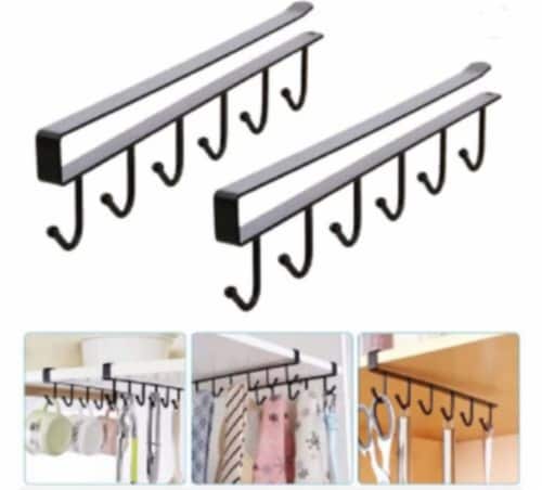 Kitcheniva Under Shelf Coffee Mug Holder 2 pack Pick n Save