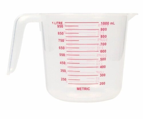 Kitcheniva Large Capacity Clear Plastic Measuring Cups Set of 4 Perspective: back
