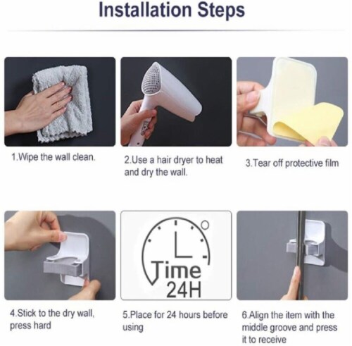 Broom stick wall 2025 holder