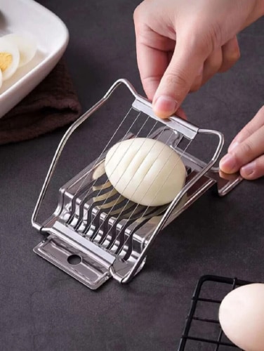 Kitcheniva Stainless Steel Boiled Egg Slicer Perspective: back