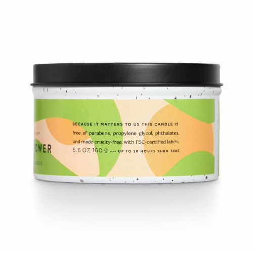Good Chemistry® Orange Flower+Power Tin Candle Perspective: back