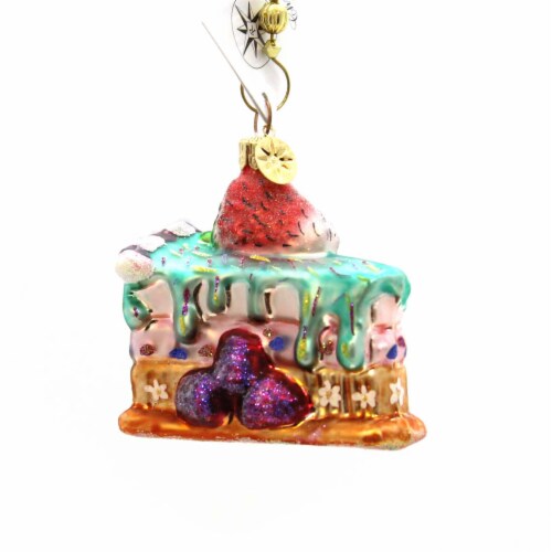 Christopher Radko Berry Shortcake Glass Christmas Holiday 000360 Perspective: back