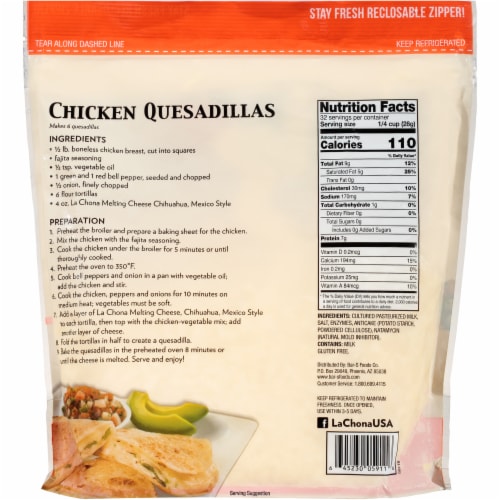 La Chona® Chihuahua Style Cheese Perspective: back