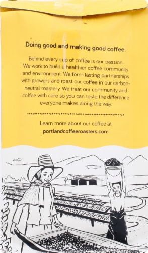 Portland Coffee Roasters Portland House Medium Roast Whole Bean Coffee Perspective: back