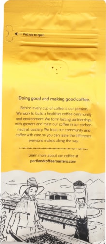 Portland Coffee Roasters Portland House Medium Roast Ground Coffee Perspective: back