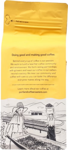 Portland Coffee Roasters Goose Hollow Medium Roast Whole Bean Coffee Perspective: back
