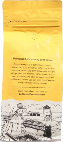 Portland Coffee Roasters Goose Hollow Medium Roast Ground Coffee 12 oz Perspective: back