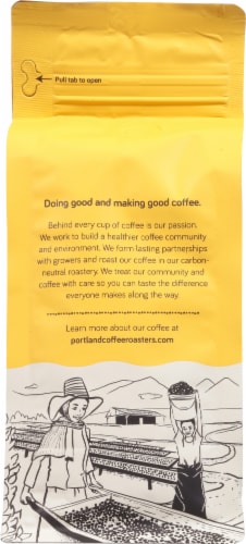 Portland Coffee Roasters Portland House Medium Roast Organic Whole Bean Coffee Perspective: back
