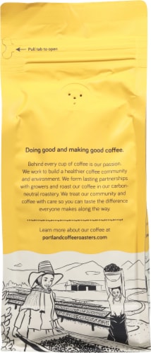 Portland Coffee Roasters French Dark Roast Organic Whole Bean Coffee Perspective: back