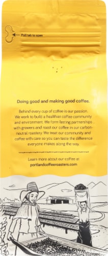 Portland Coffee Roasters Portland House Organic Ground Coffee Perspective: back