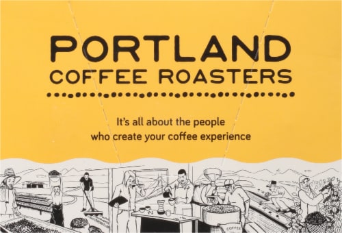 Portland Coffee Roasters French Dark Roast Organic Coffee Pods Perspective: back
