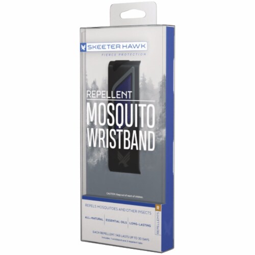 Skeeter Hawk 30-Day All-Natural Essential Oils Mosquito Wristband Perspective: back