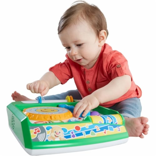 Fisher-Price Fisher-Price Laugh & Learn Remix Record Player Learning Musical Baby Toy GYC92 Perspective: back