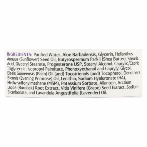Life-Flo Progesta-Care® Calming Lavender Natural Progesterone Body Cream Perspective: back