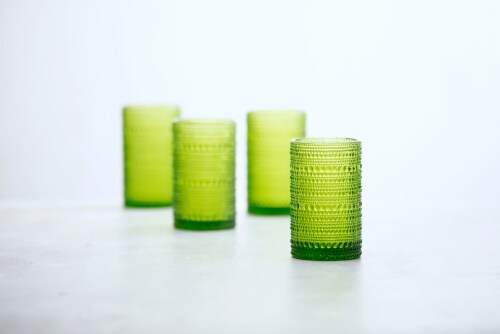 FORTESSA D&V Jupiter Double Old-Fashioned Beverage Glasses - 6 Pack - Fern Perspective: back