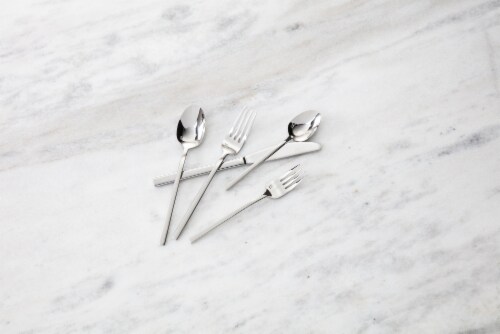 FORTESSA Theo Collection Stainless Steel Flatware Set Perspective: back