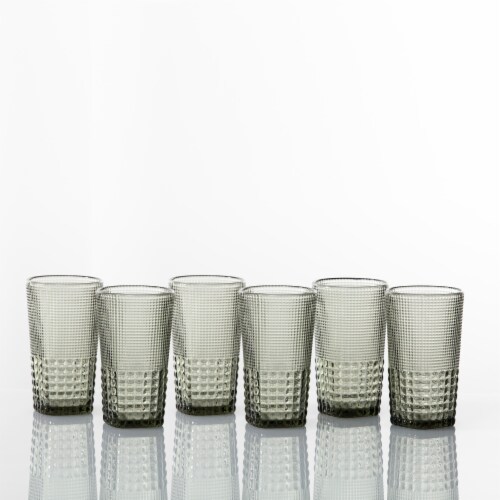 FORTESSA D&V Malcolm Iced Beverage Cocktail Glasses - 6 Pack - Gray Perspective: back