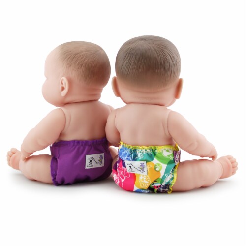 Kanga Care Rumparooz Doll Diaper Set - tokiCorno & Orchid Perspective: back