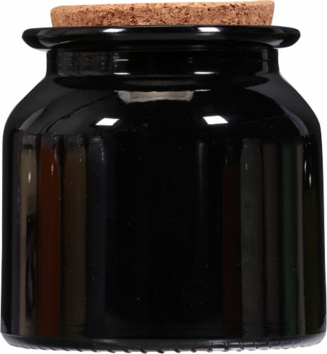 Foundry Candle Co. Tobacco + Amber Soy Wax Candle - Black Perspective: back