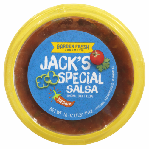 Garden Fresh Gourmet Jack's Special Medium Salsa Perspective: back