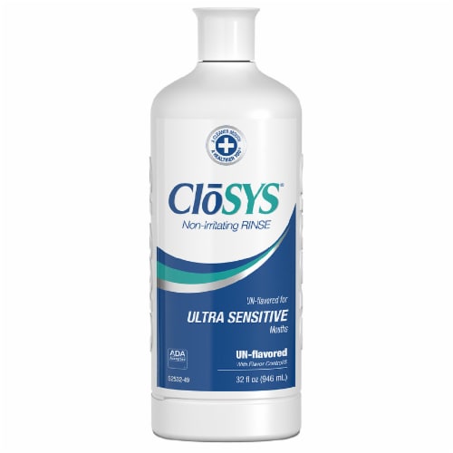 CloSYS Unflavored Ultra Sensitive Oral Rinse Perspective: back