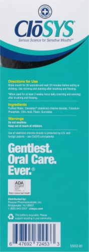 CloSYS® Gentle Mint Oral Rinse Perspective: back