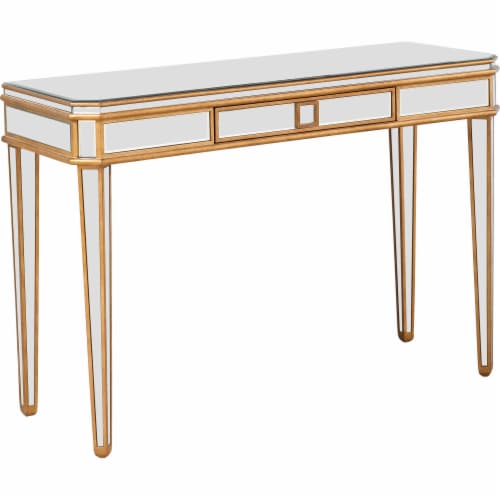 Camden Isle Finley 1 Drawer Mirrored Console Table Perspective: back