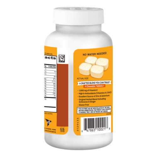 Airborn®  Orange Citrus Chew Immune Support Supplement Perspective: back